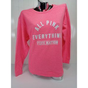 Victoria's Secret Pink Womens Pink Nation All Pink Everything Sweatshirt Size XS